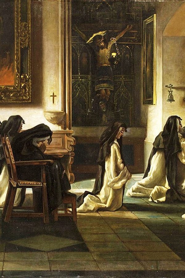Antonio Muñoz Degrain (copia), «Coro de religiosas», 1874