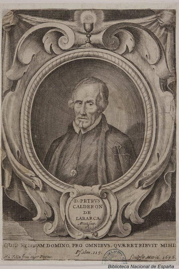 Pedro de Villafranca, «Retrato de Pedro Calderón de la Barca», 1676
