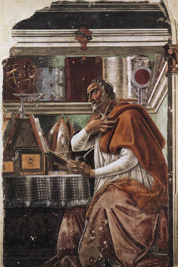 Sandro Botticelli, «Saint Augustine in His Study», c. 1480
