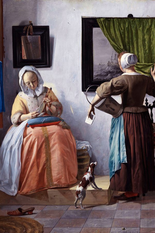 Gabriël Metsu, «Mujer leyendo una carta», c. 1665
