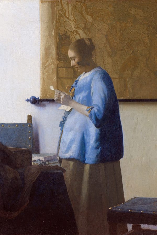 Johannes Vermeer, «Mujer de azul leyendo una carta», c. 1663
