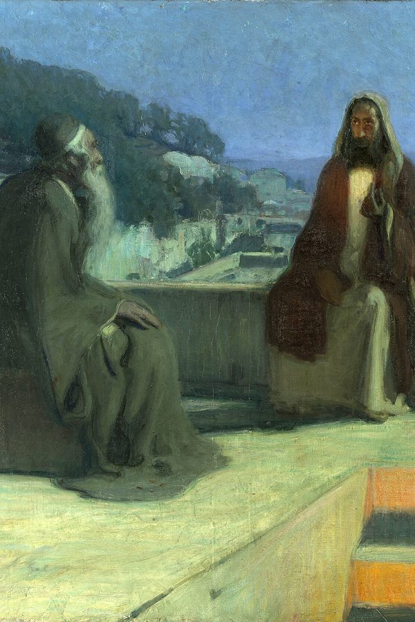 Henry Ossawa Tanner, «Nicodemo visita a Jesús», 1899