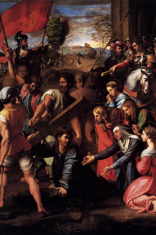 Rafael, «Caída en el camino del Calvario», 1517