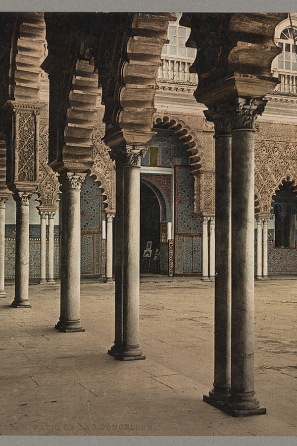 Photoglob Co., «Patio de las Doncellas, Alcázar de Sevilla», c. 1890