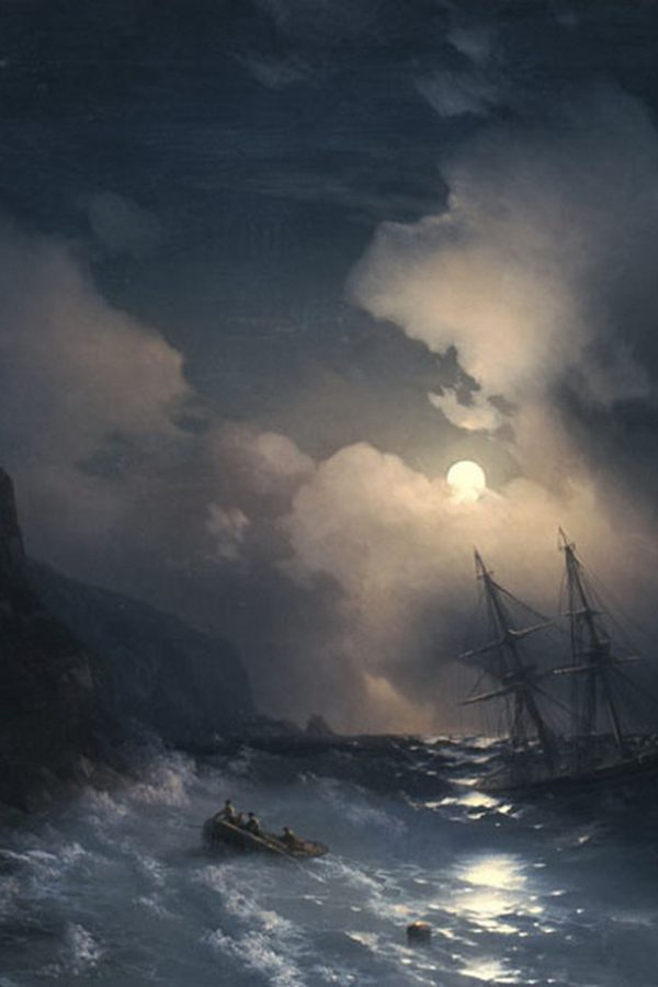 Ivan Aivazovsky, «Tempest by Sounion», 1856