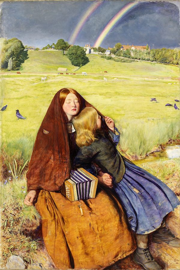 John Everett Millais, «La niña ciega», 1854-1856