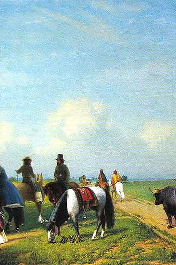 Prilidiano Pueyrredón, «Un alto en el campo», 1861