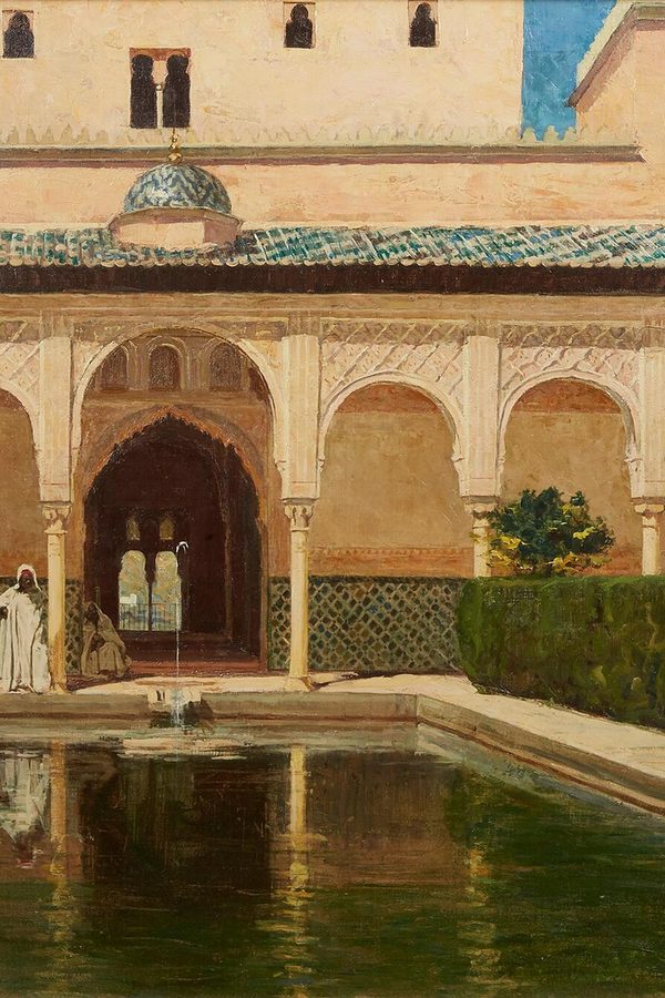 Gustave Vanaise, «Patio de la Alhambra, Granada», 1887
