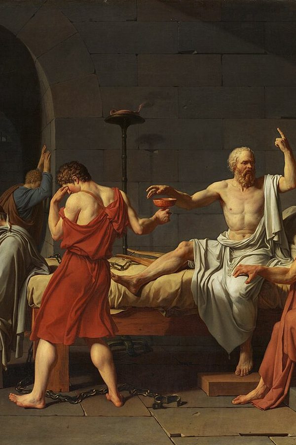 Jacques-Louis David, «La muerte de Sócrates», 1787