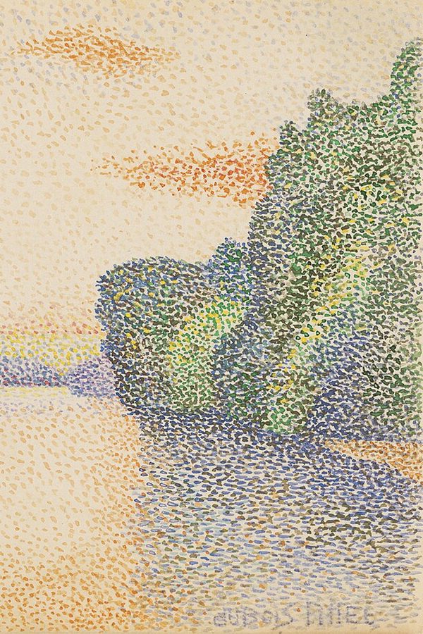 Albert Dubois-Pillet, «Las orillas del Marne al amanecer»
