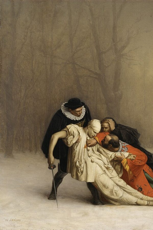 Jean-Léon Gérôme, «El duelo tras la mascarada», 1857-1859