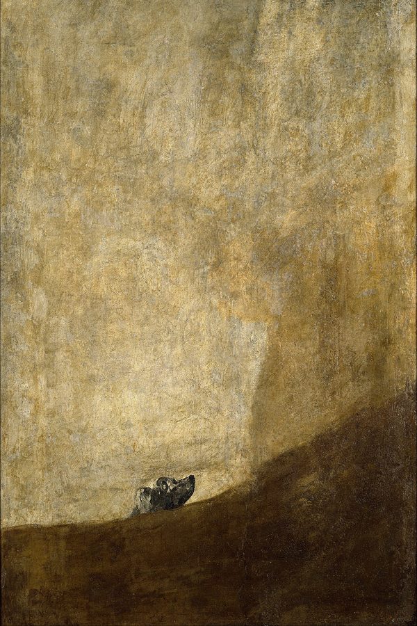 Francisco de Goya, «El perro» (Pinturas negras), 1820-1823