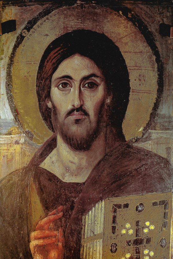 Cristo Pantocrátor, icono del monasterio de Santa Catalina del Sinaí, siglo VI