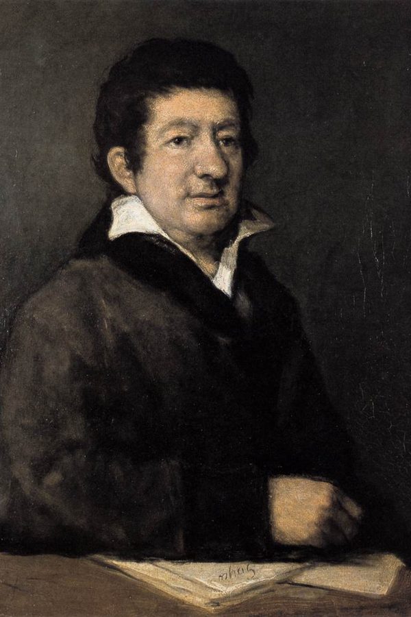 Francisco de Goya, «Retrato de Leandro Fernández de Moratín», 1824