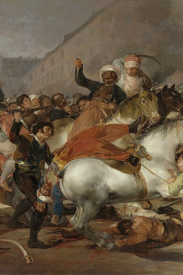 Francisco de Goya, «El 2 de mayo de 1808 en Madrid (La carga de los mamelucos)», 1814