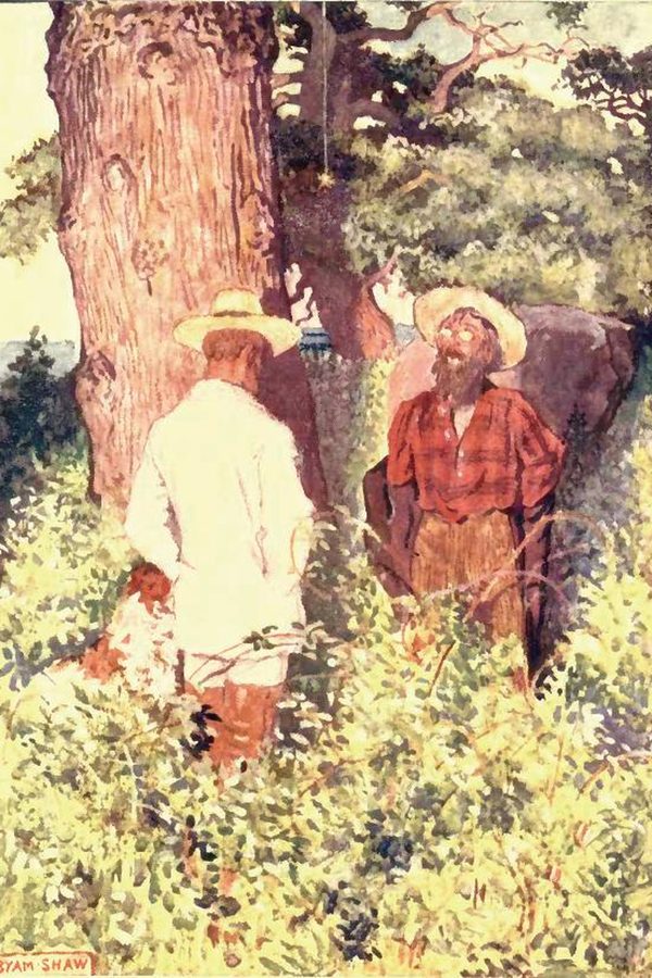 John Byam Shaw, «El escarabajo de oro», hacia 1909