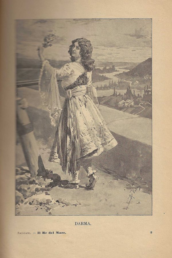 Alberto della Valle, ilustración de «Il Re del Mare», 1913