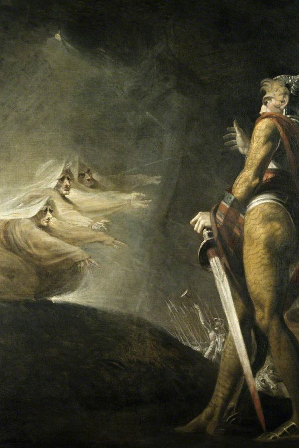 Henry Fuseli, «Macbeth, Banquo y las brujas», c. 1793-1794