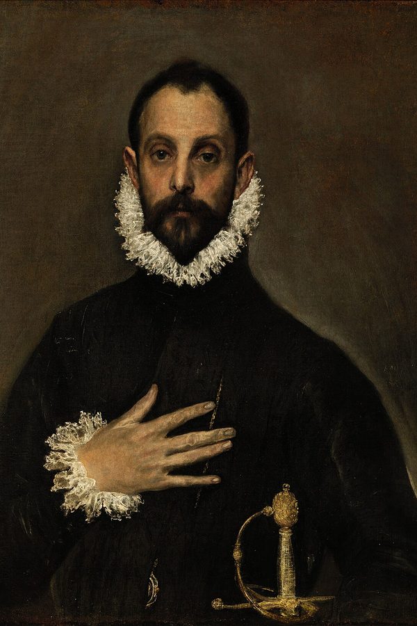 El Greco, «El caballero de la mano en el pecho», c. 1580